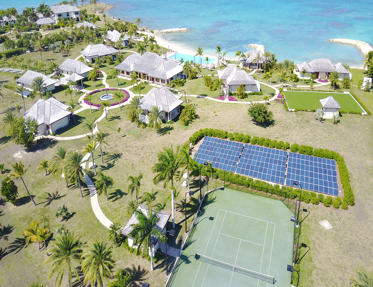 Solar park installation